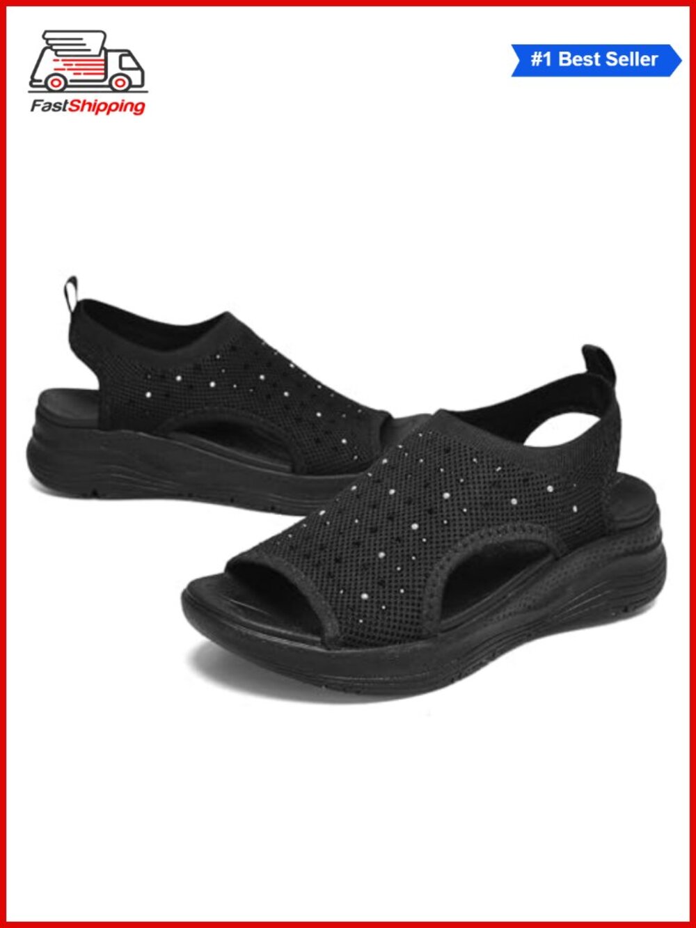 Orthopedic Arch Support Sport Sandals Slip On Plantar Fasciitis Platform